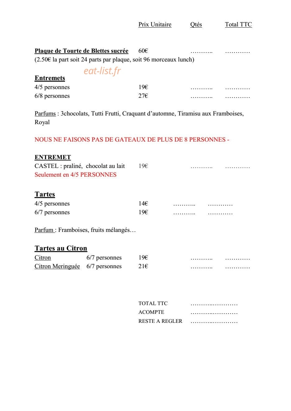 Multari — carte page 2