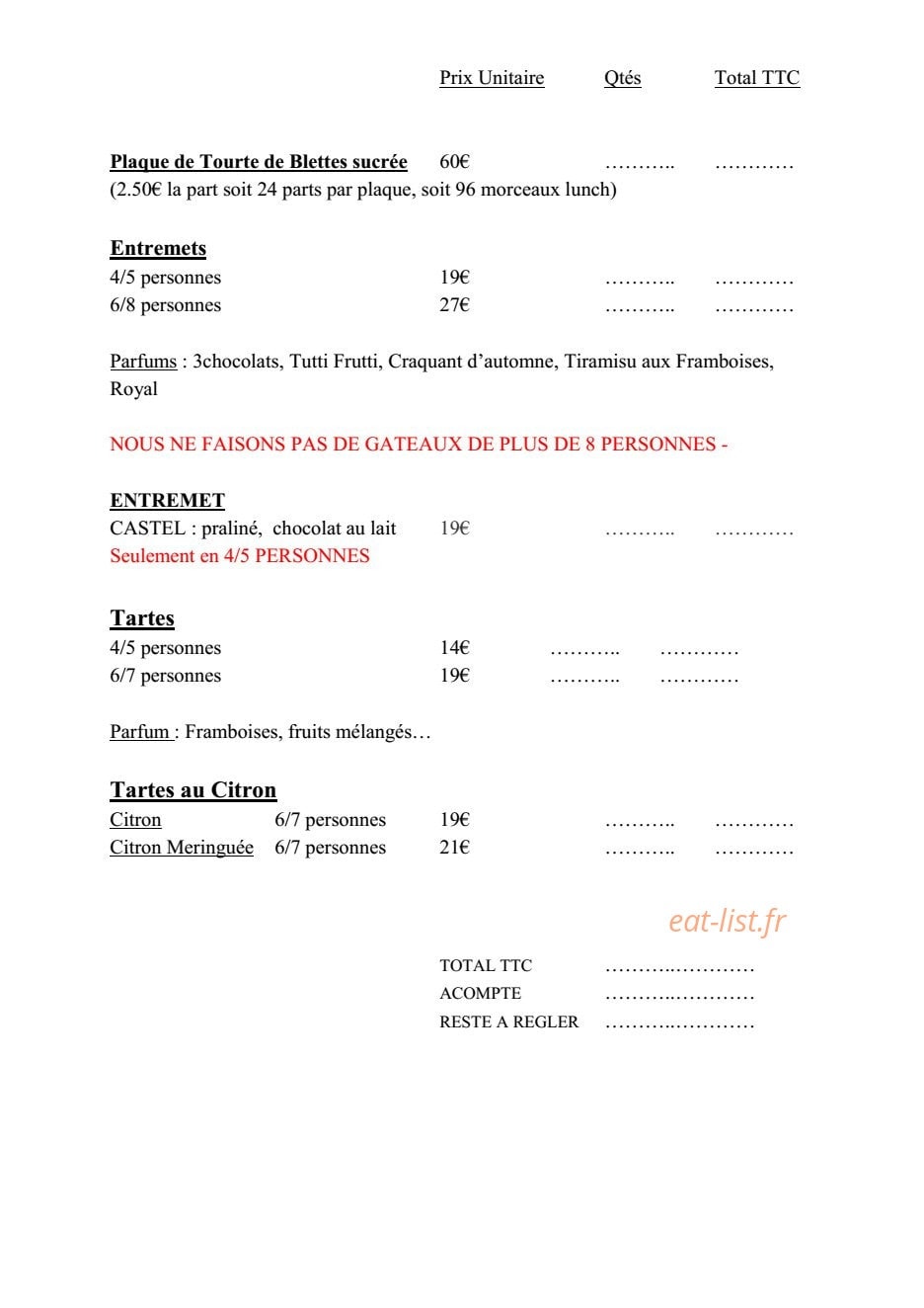 Multari — carte page 2