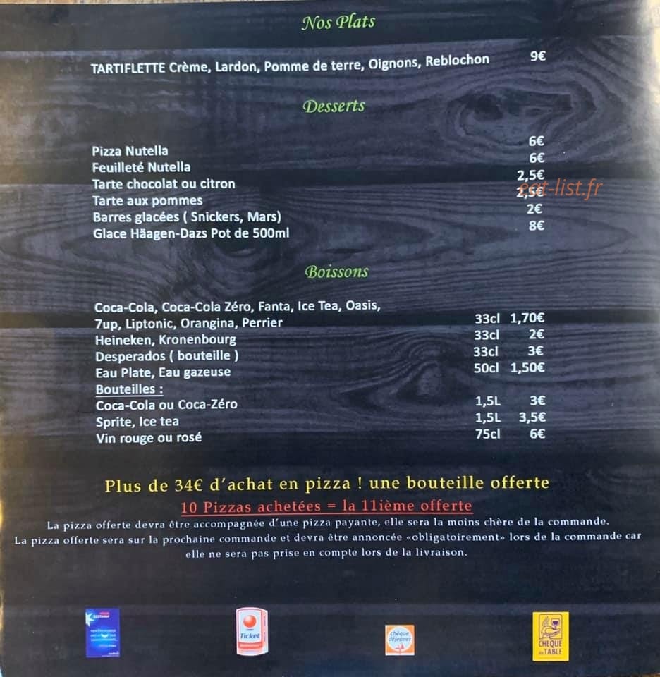 Pizza des plans — carte page 1