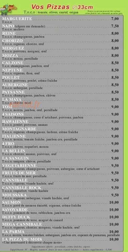 la pizza toco — carte page 2