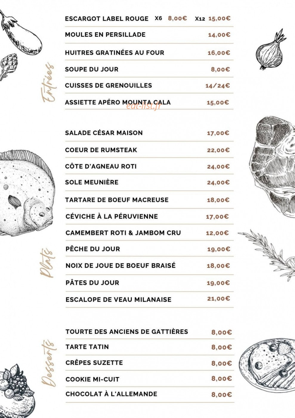 Mounta Cala — carte page 1