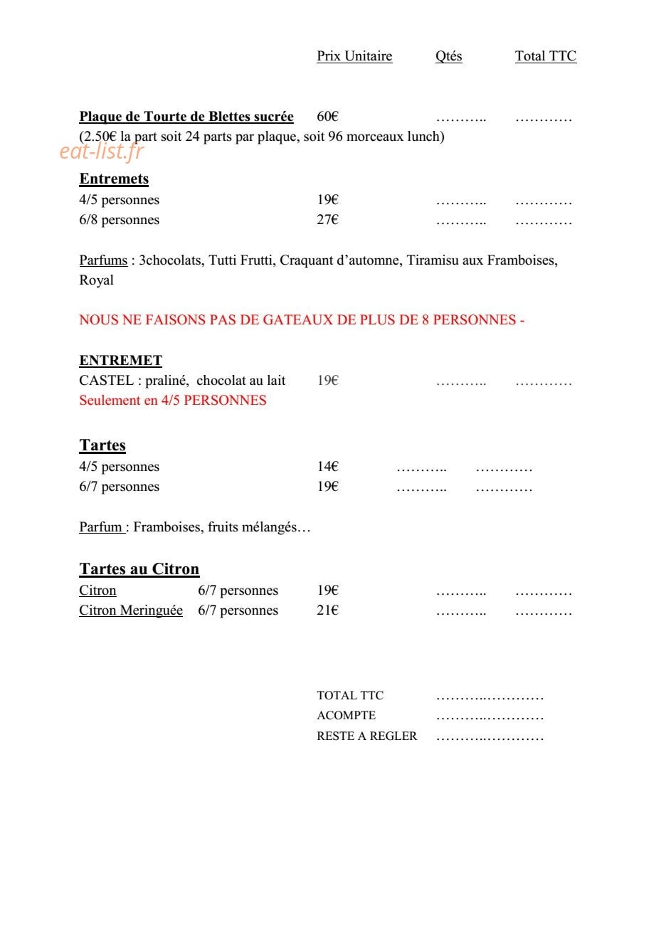 Multari — carte page 2