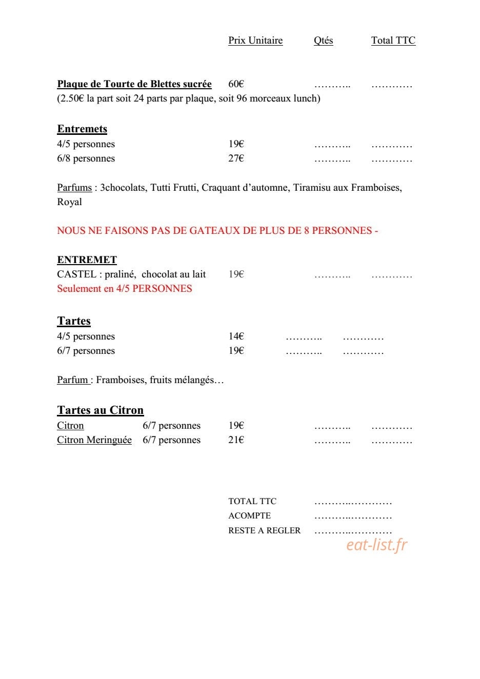 Multari — carte page 2
