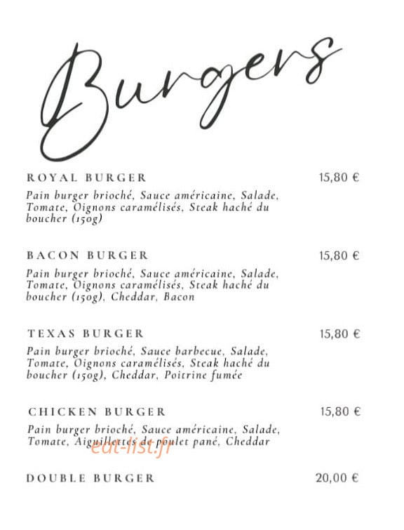 Au p'tit resto chez mimi — carte page 3