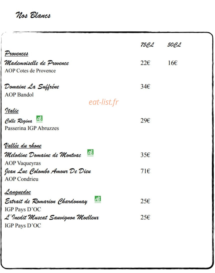 L’Epicurien — carte page 8