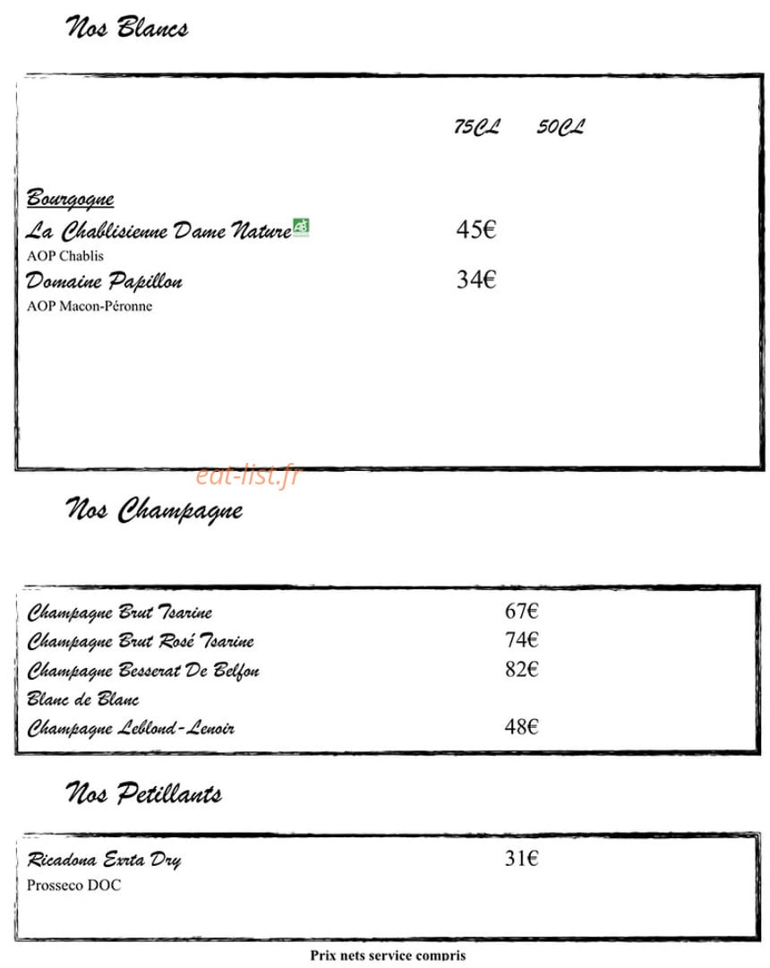 L’Epicurien — carte page 9