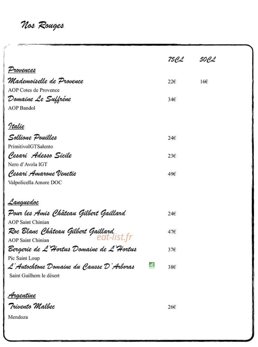 L’Epicurien — carte page 10