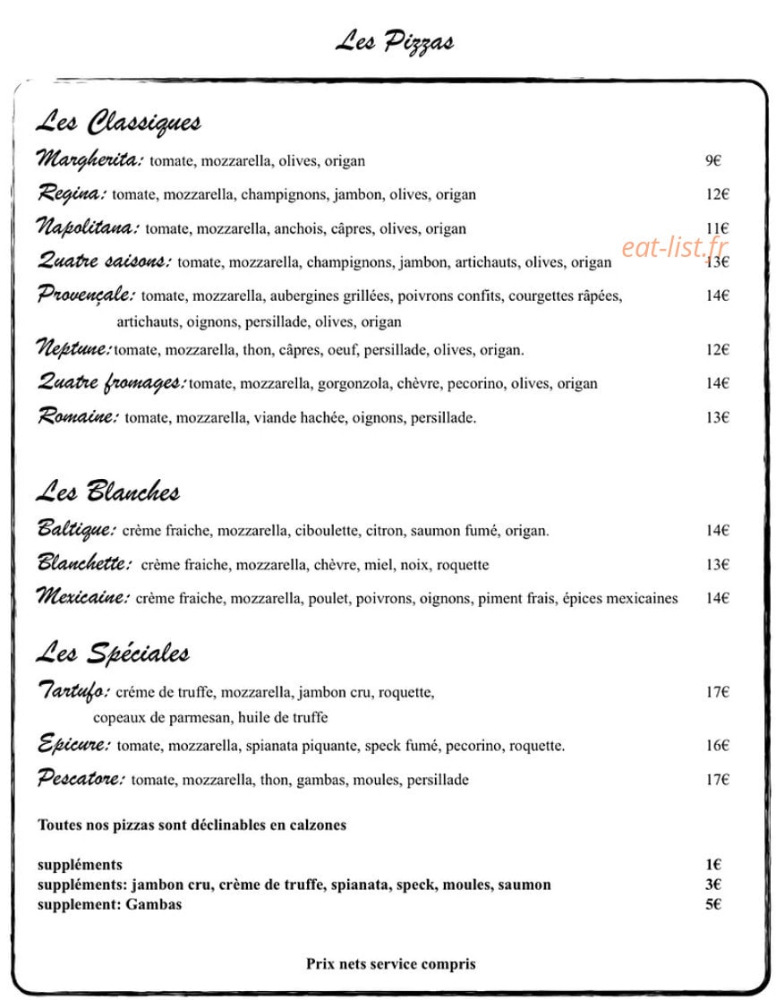 L’Epicurien — carte page 1