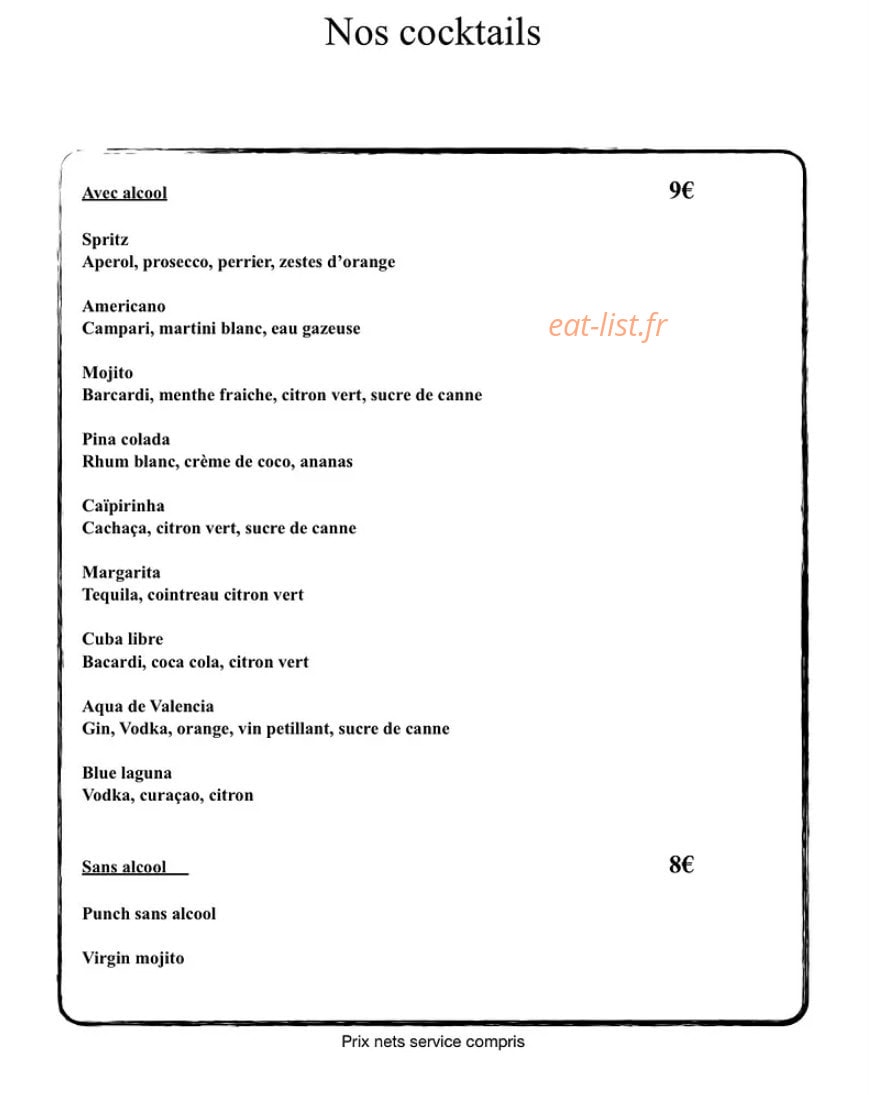 L’Epicurien — carte page 6