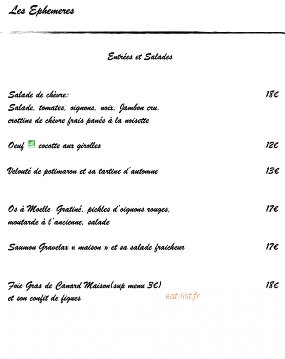 L’Epicurien — carte page 2
