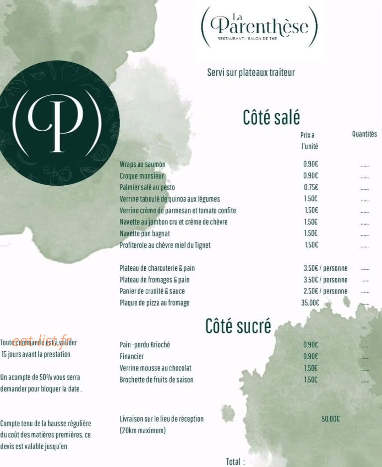 La Parenthèse — carte page 2
