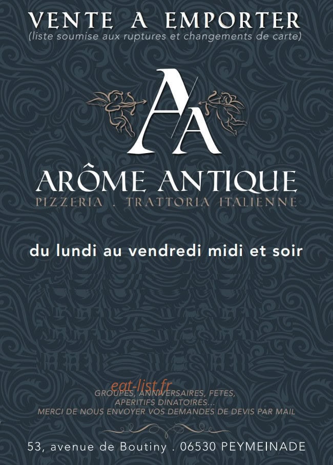Arôme Antique — carte page 6