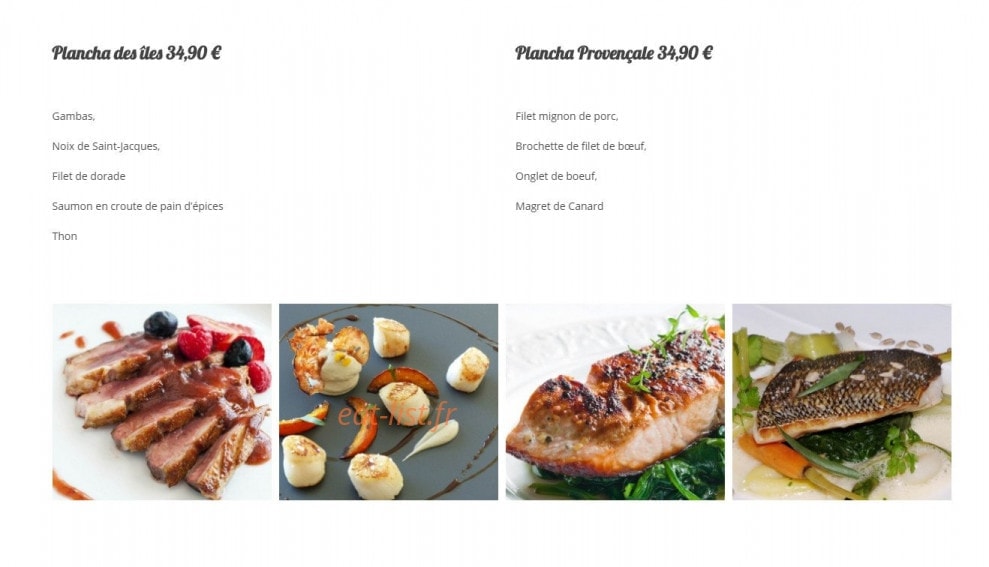 Le Paradisio — carte page 5