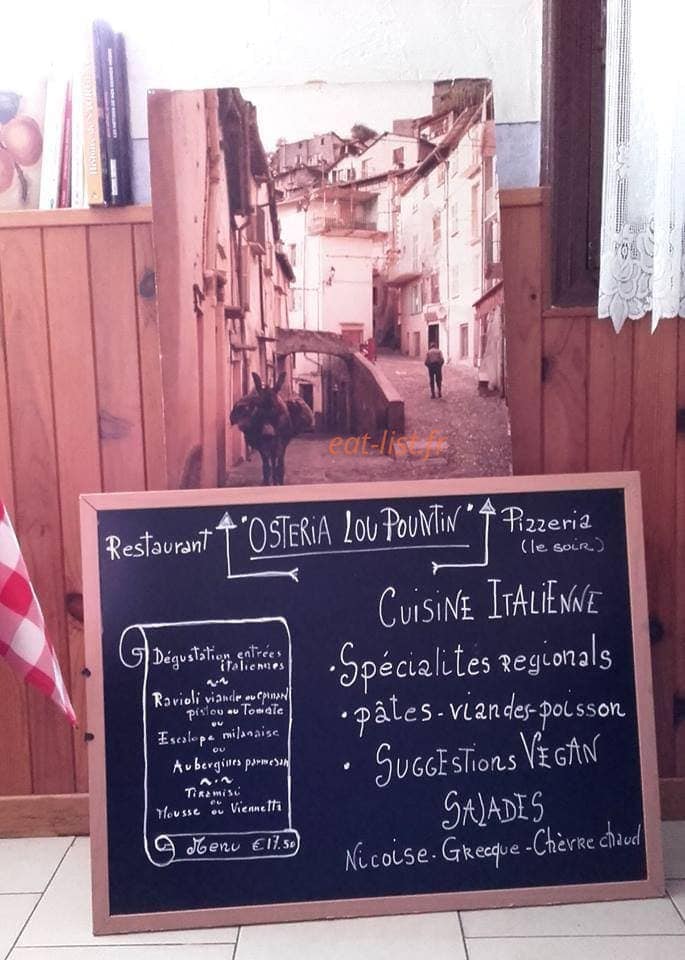 Osteria Lou Pountin — carte page 1
