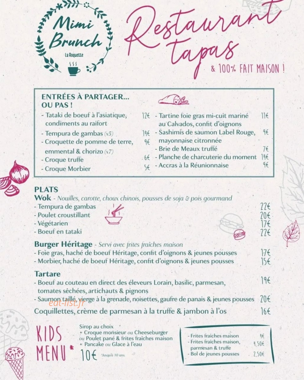 Mimi Brunch — carte page 2