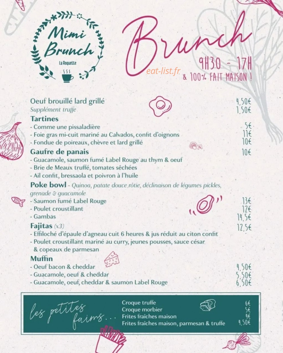 Mimi Brunch — carte page 3