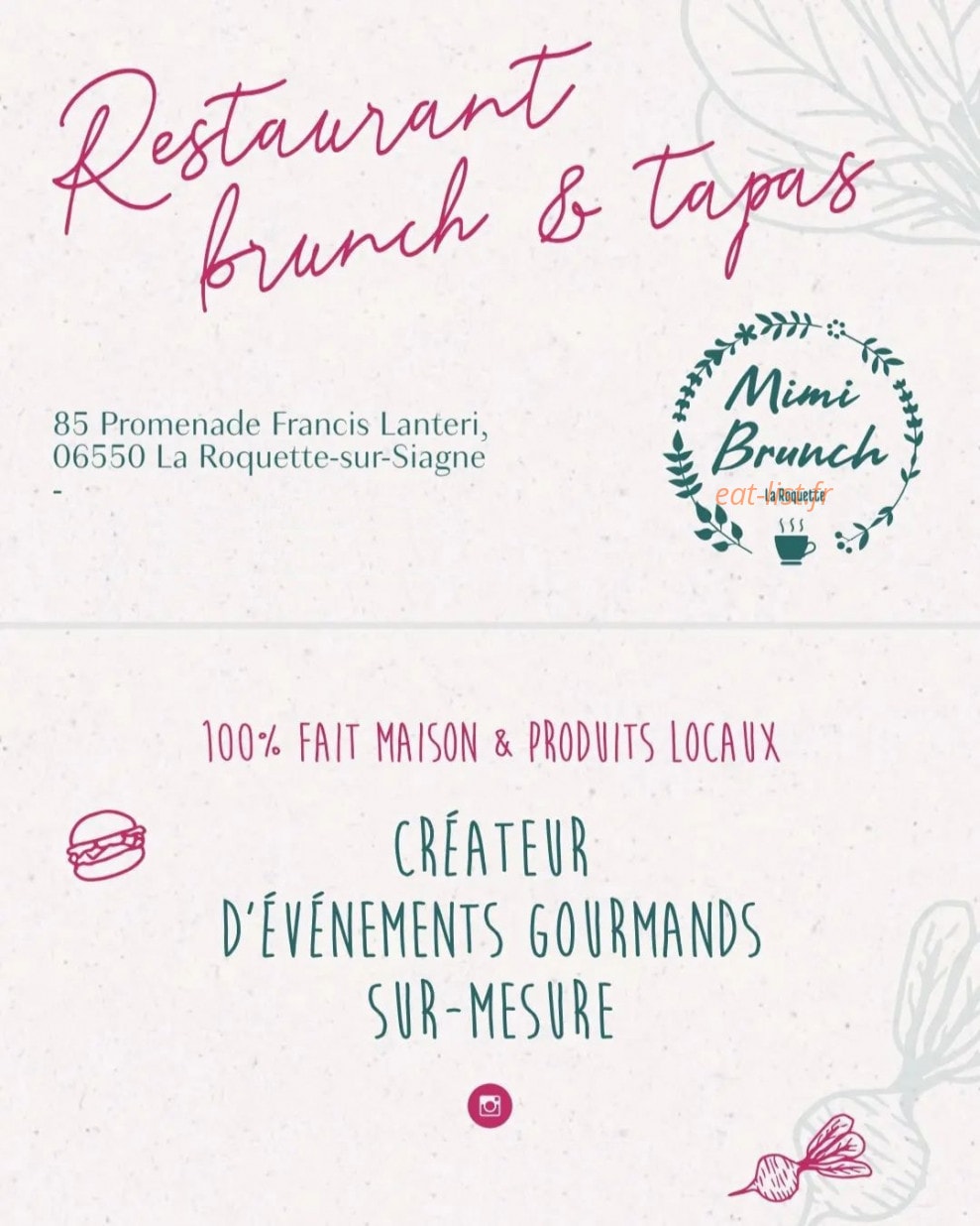 Mimi Brunch — carte page 1