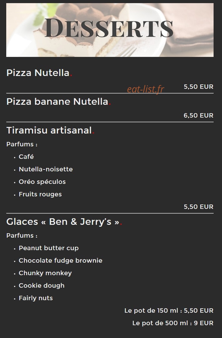 Pizzaroc — carte page 6