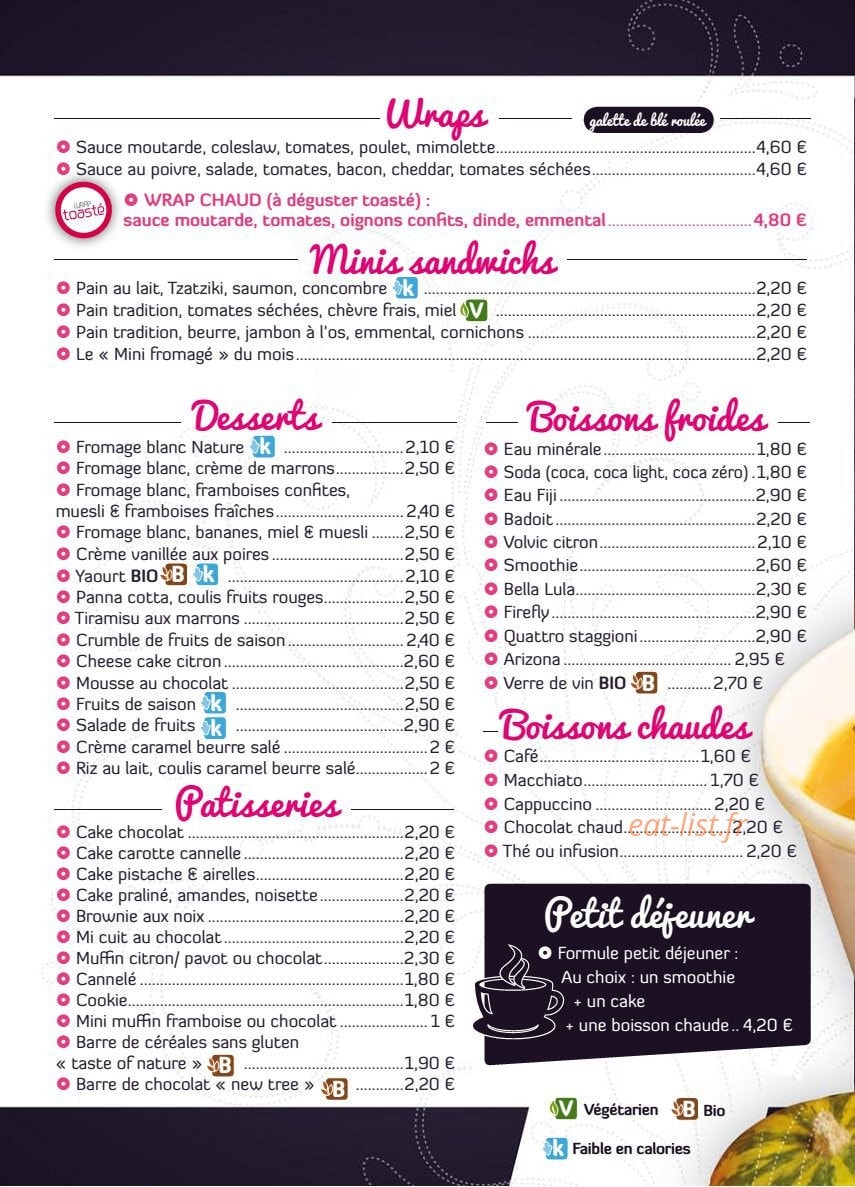 Simply Food — carte page 2