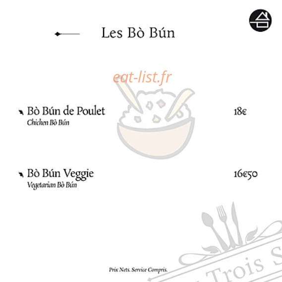 Aux Trois Sens — carte page 4