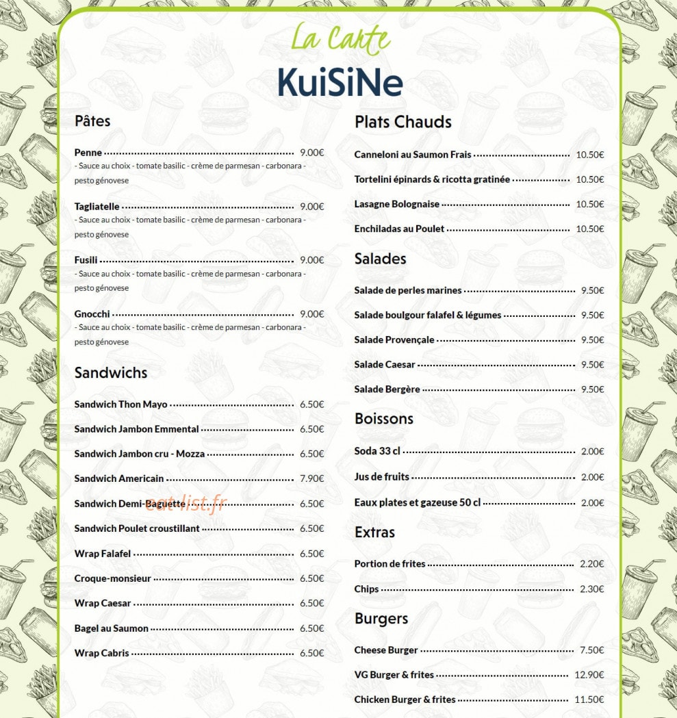 KuiSiNe — carte page 2