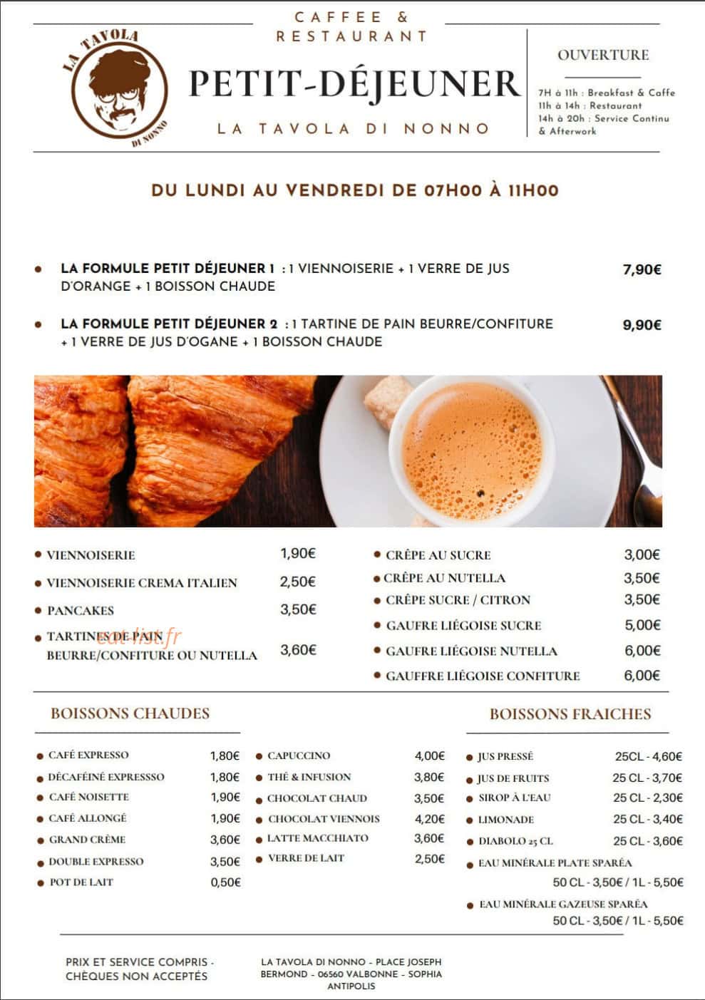 La Tavola di nonno — carte page 1