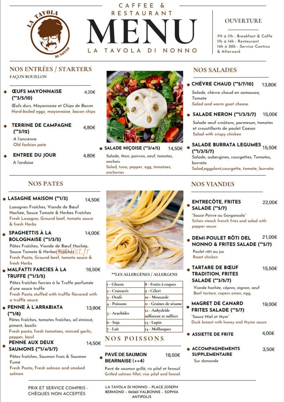 La Tavola di nonno — carte page 2