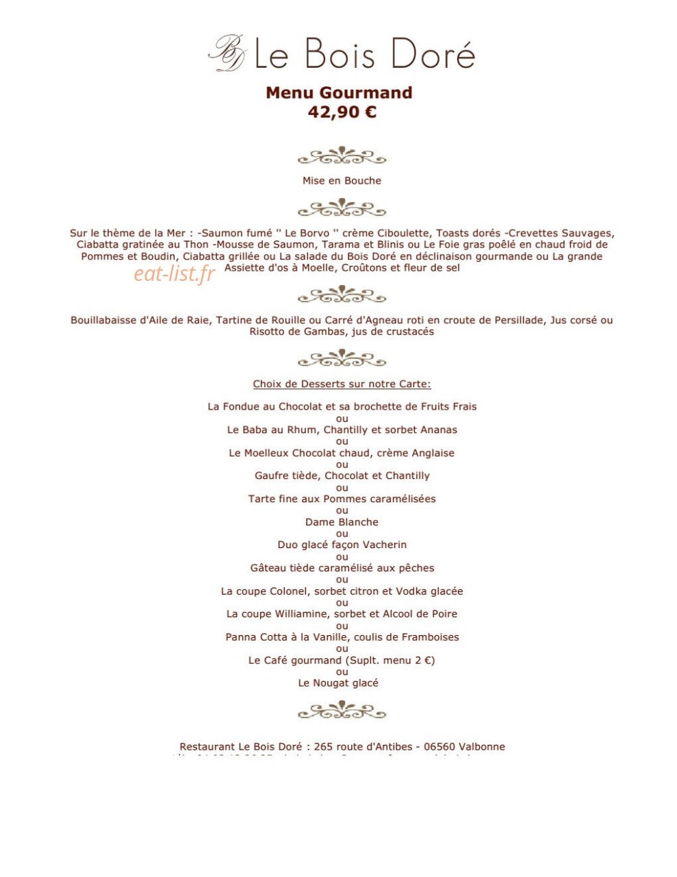 Le Bois Doré — carte page 3