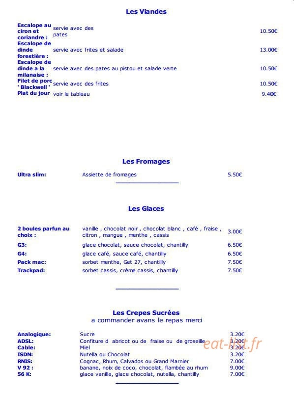 Le Lorenzo — carte page 4