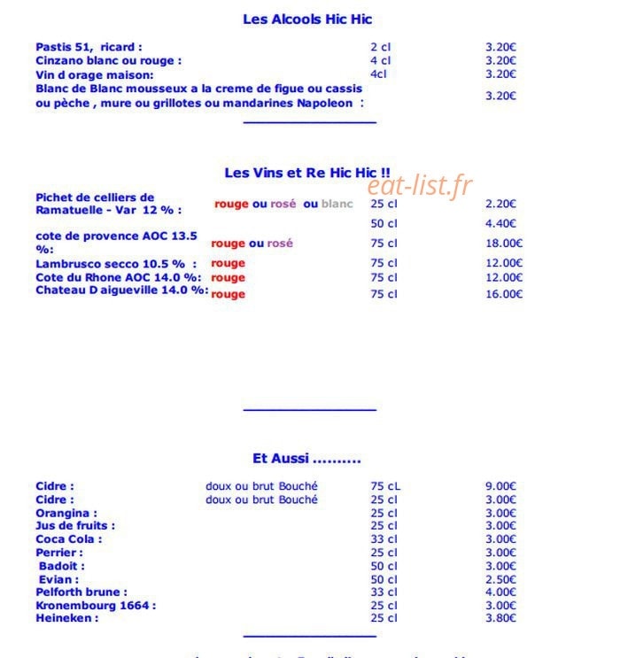 Le Lorenzo — carte page 5