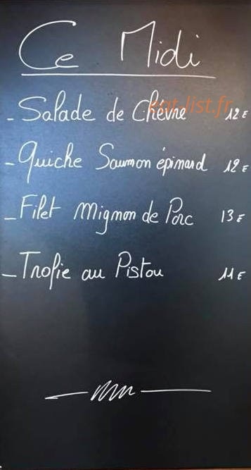 Le Patio — carte page 1