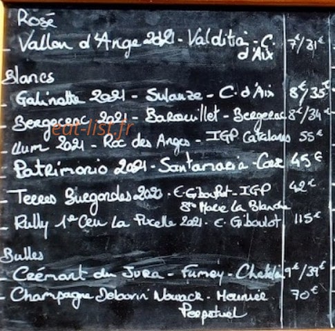 Meat & wine — carte page 3