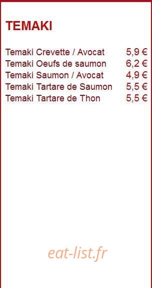 Sushi Spirit — carte page 7
