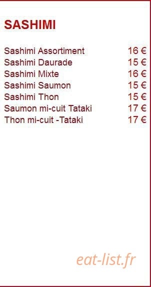 Sushi Spirit — carte page 5