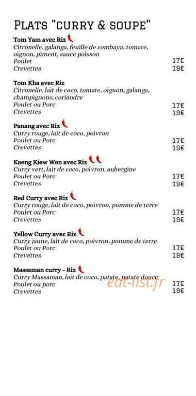 Sabaï Sabaï — carte page 3
