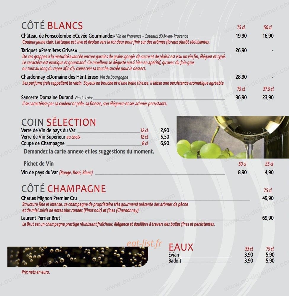 Grill De La Mourachonne — carte page 6