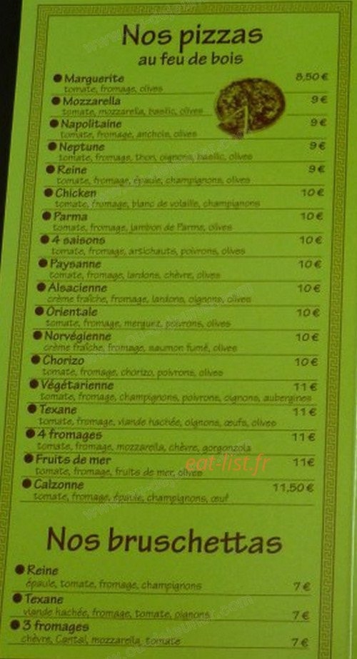 Les Mimosas — carte page 2
