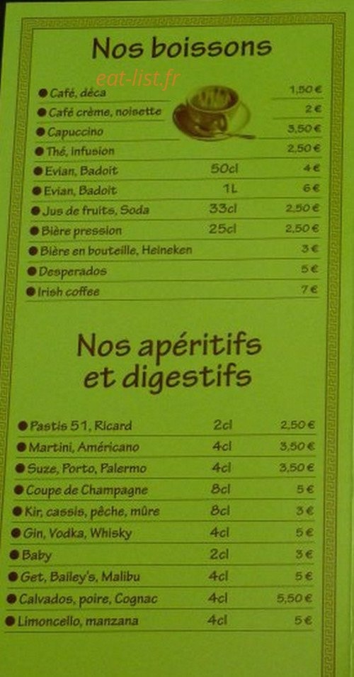 Les Mimosas — carte page 5
