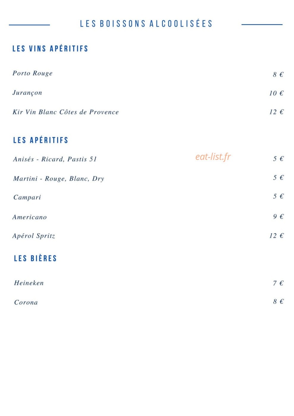 La Maréa — carte page 16