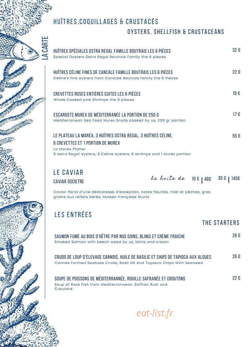 La Maréa — carte page 1