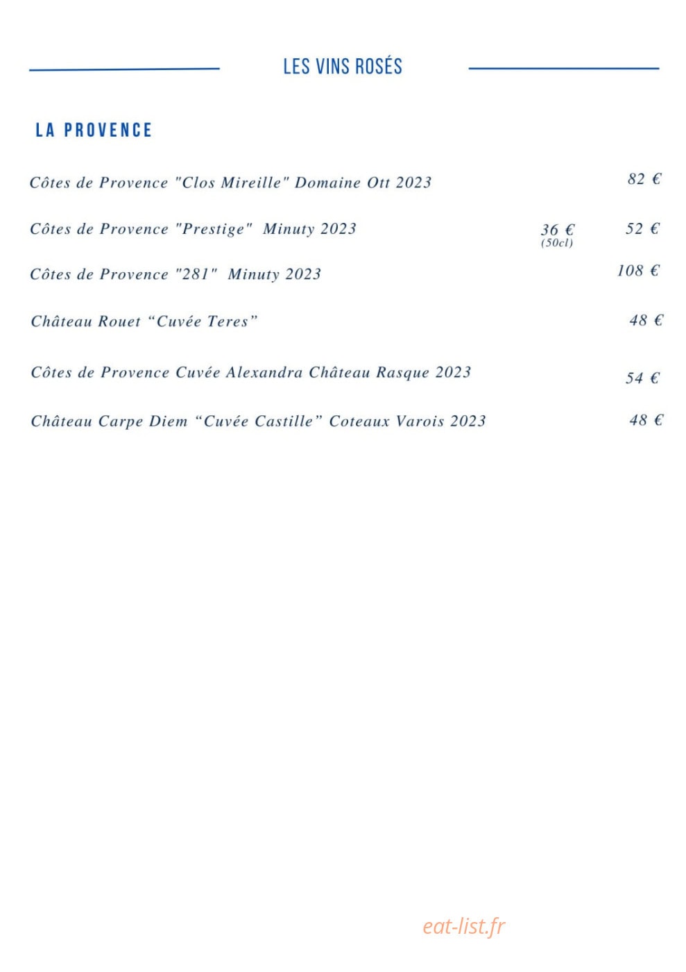 La Maréa — carte page 11