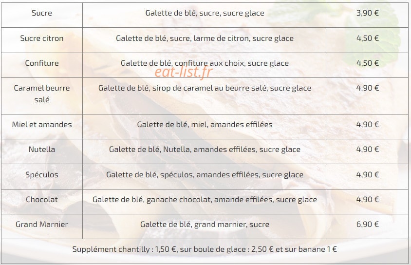 Au Café De Juan — carte page 3