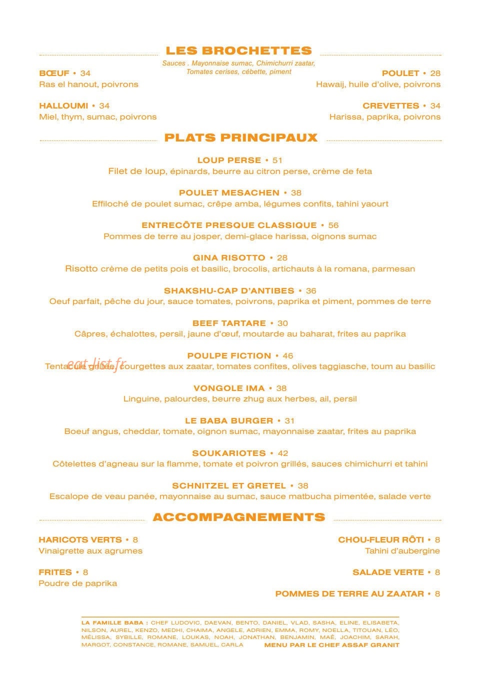 Baba — carte page 2