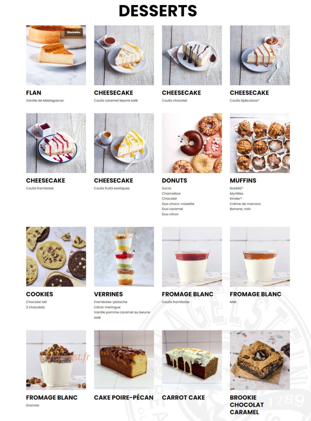 Bagelstein — carte page 4