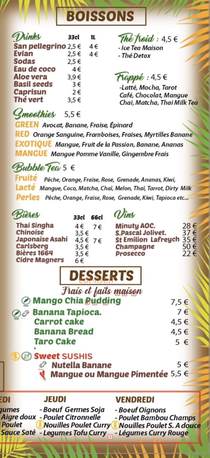 Bangkok Café — carte page 5