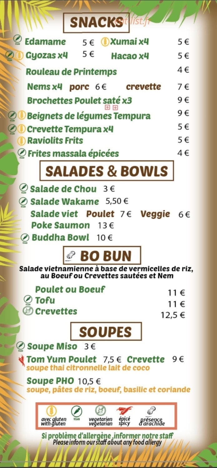 Bangkok Café — carte page 3