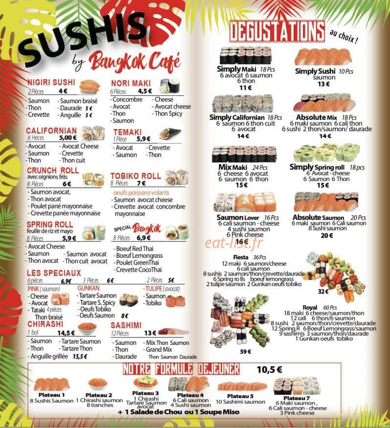 Bangkok Café — carte page 4
