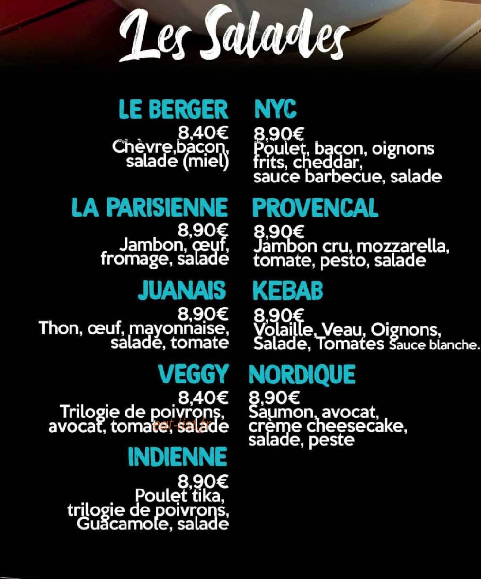 Bubble Café — carte page 4
