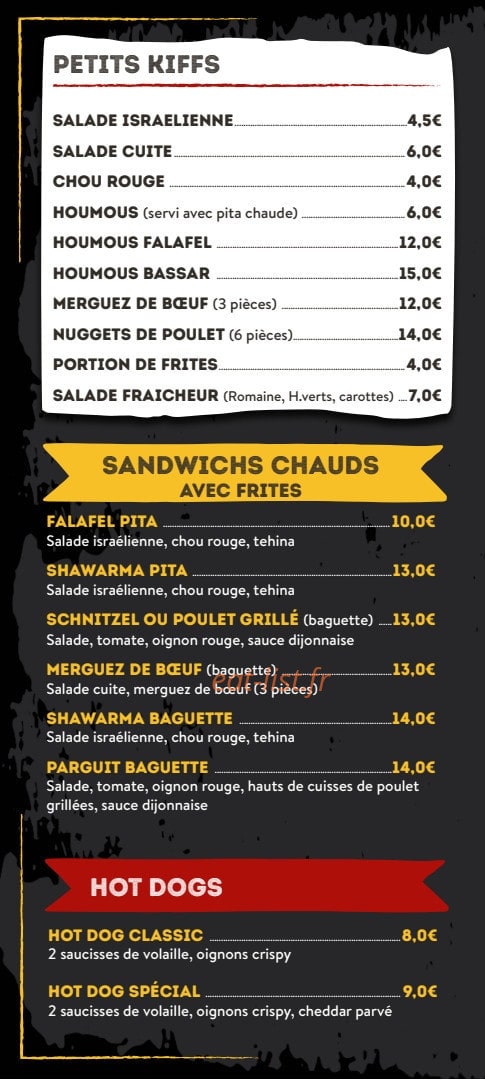 Burger One — carte page 4