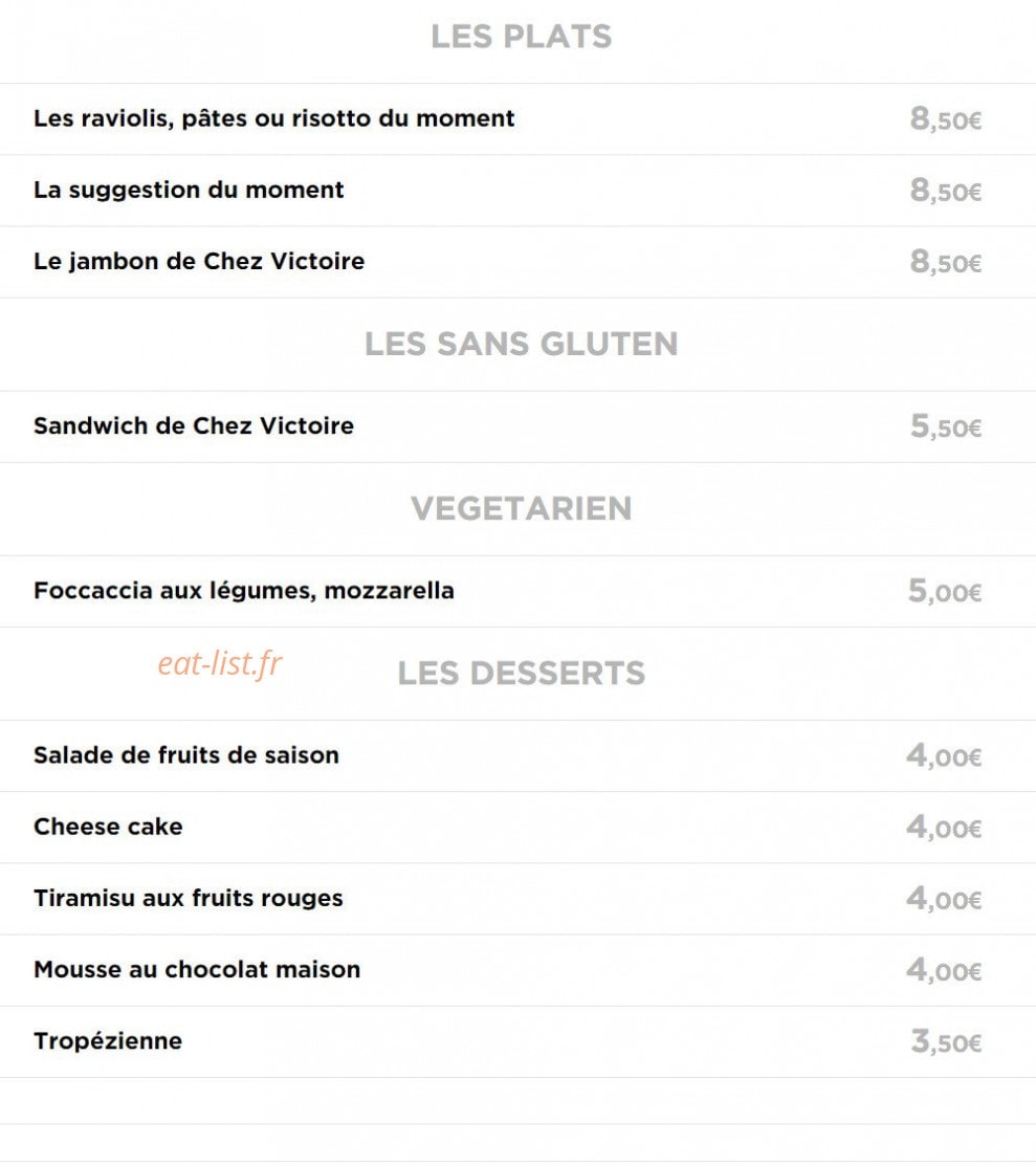 Chez victoire — carte page 2